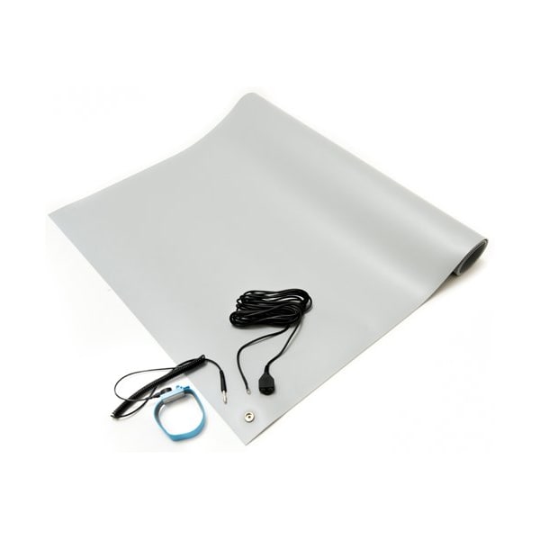 ESD Anti-Static Table Mat Kit, 20 In. x 30 In., Gray